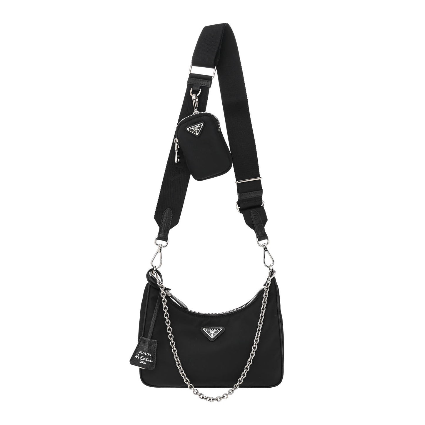 Nylon Re-Edition 2005 Shoulder Bag Black