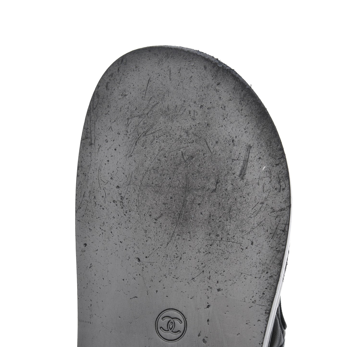 Lambskin Velcro Dad Sandals 36.5 Black