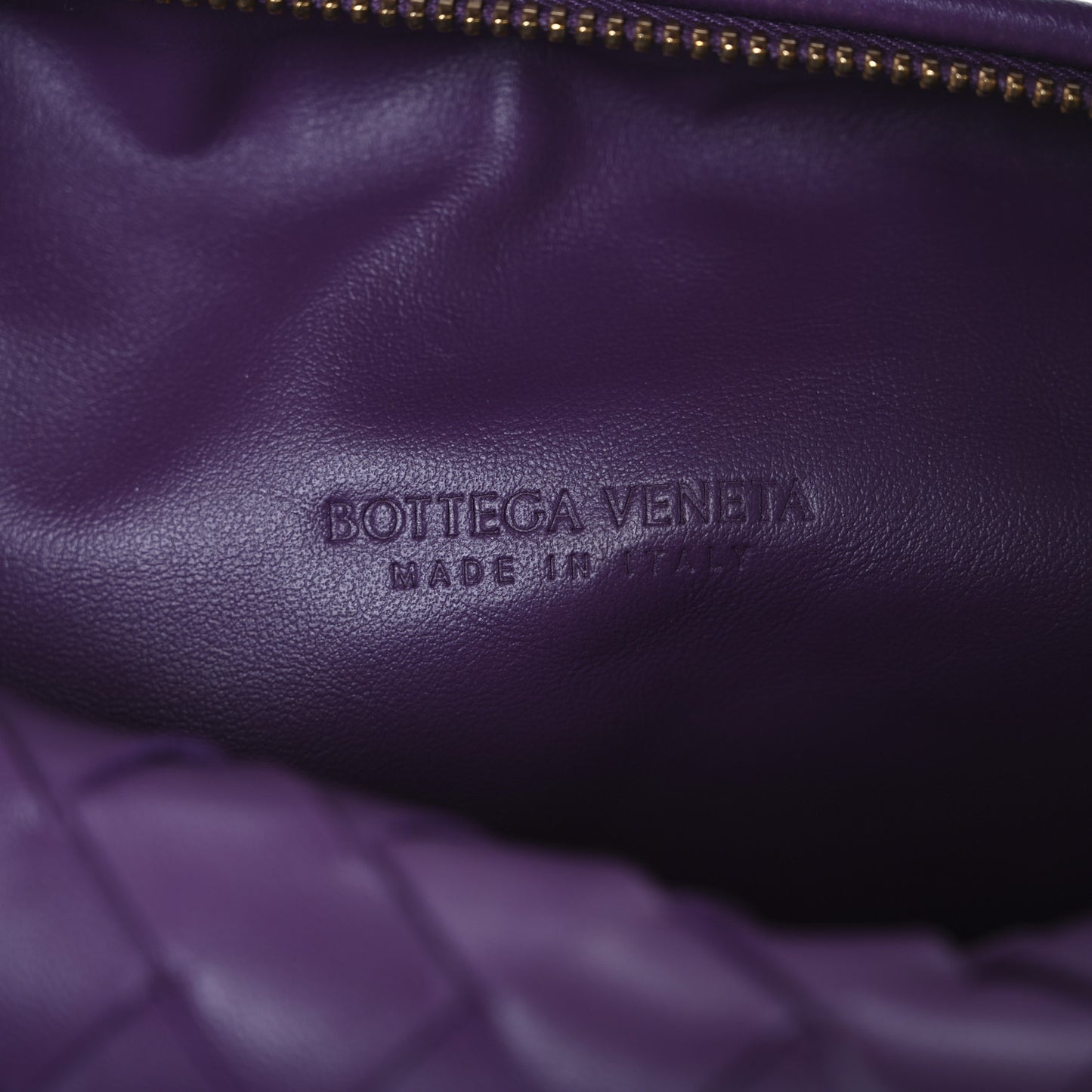 Nappa Intrecciato Teen Jodie Hobo Eggplant