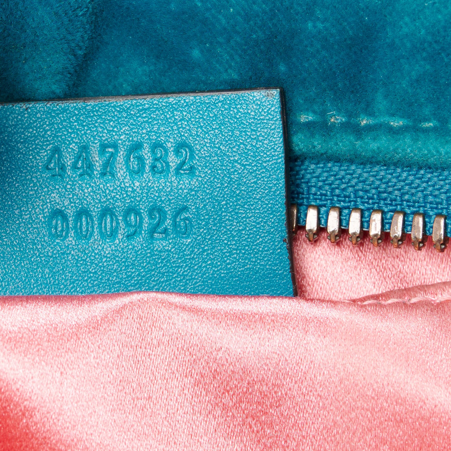 Velvet Matelasse Small GG Marmont Chain Shoulder Bag Pavone Cyan
