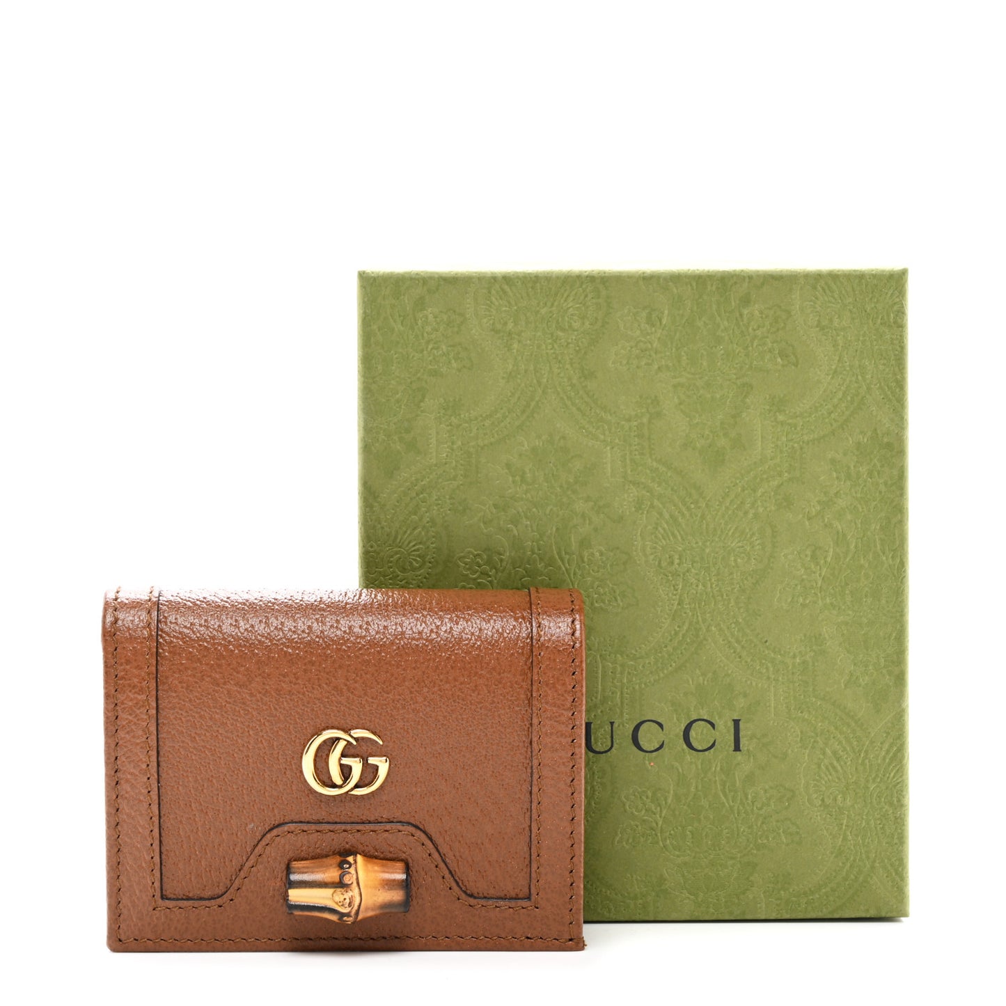 Wonka Grain Calfskin Diana Card Case Wallet Cuir