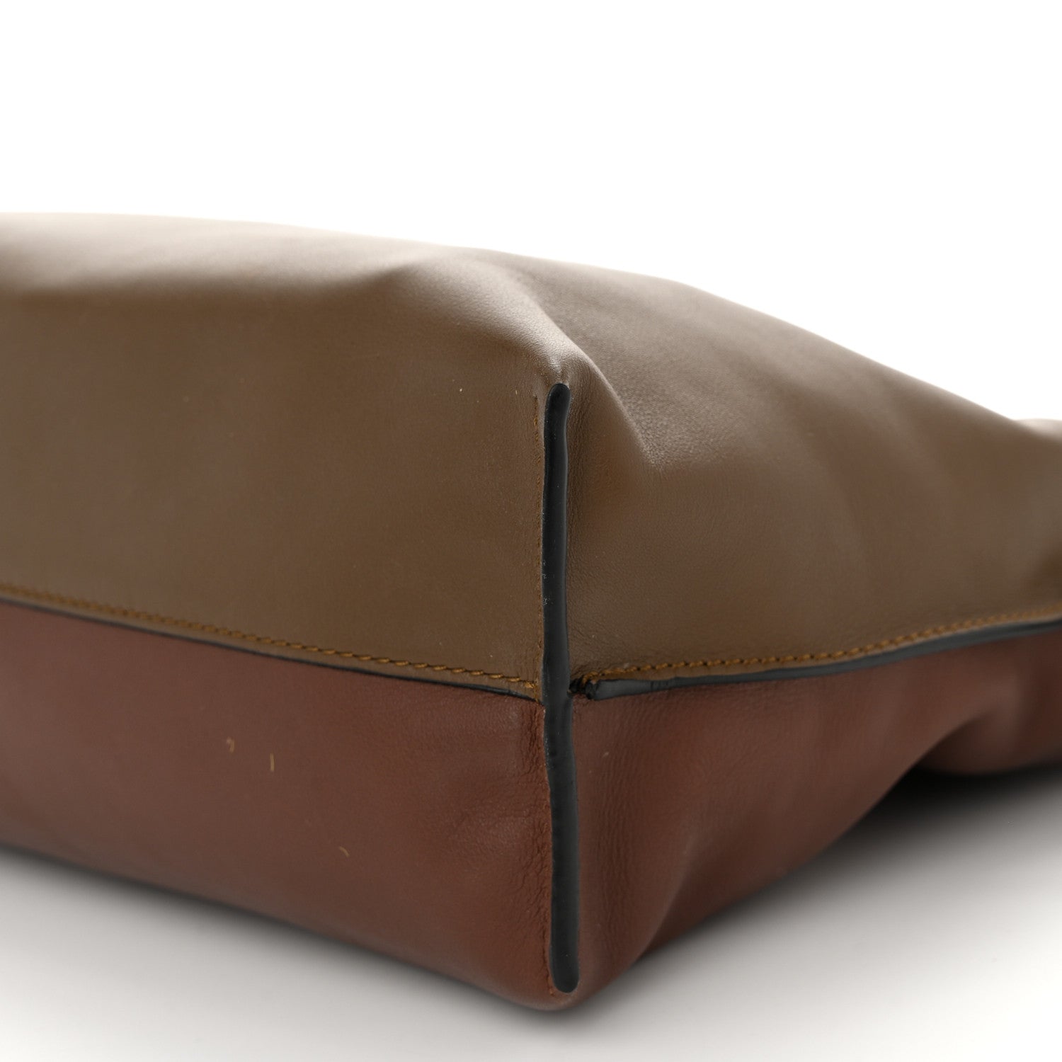 Loewe Nappa Medium Bi-Color Flamenco Knot Bag Brown 9 of 9