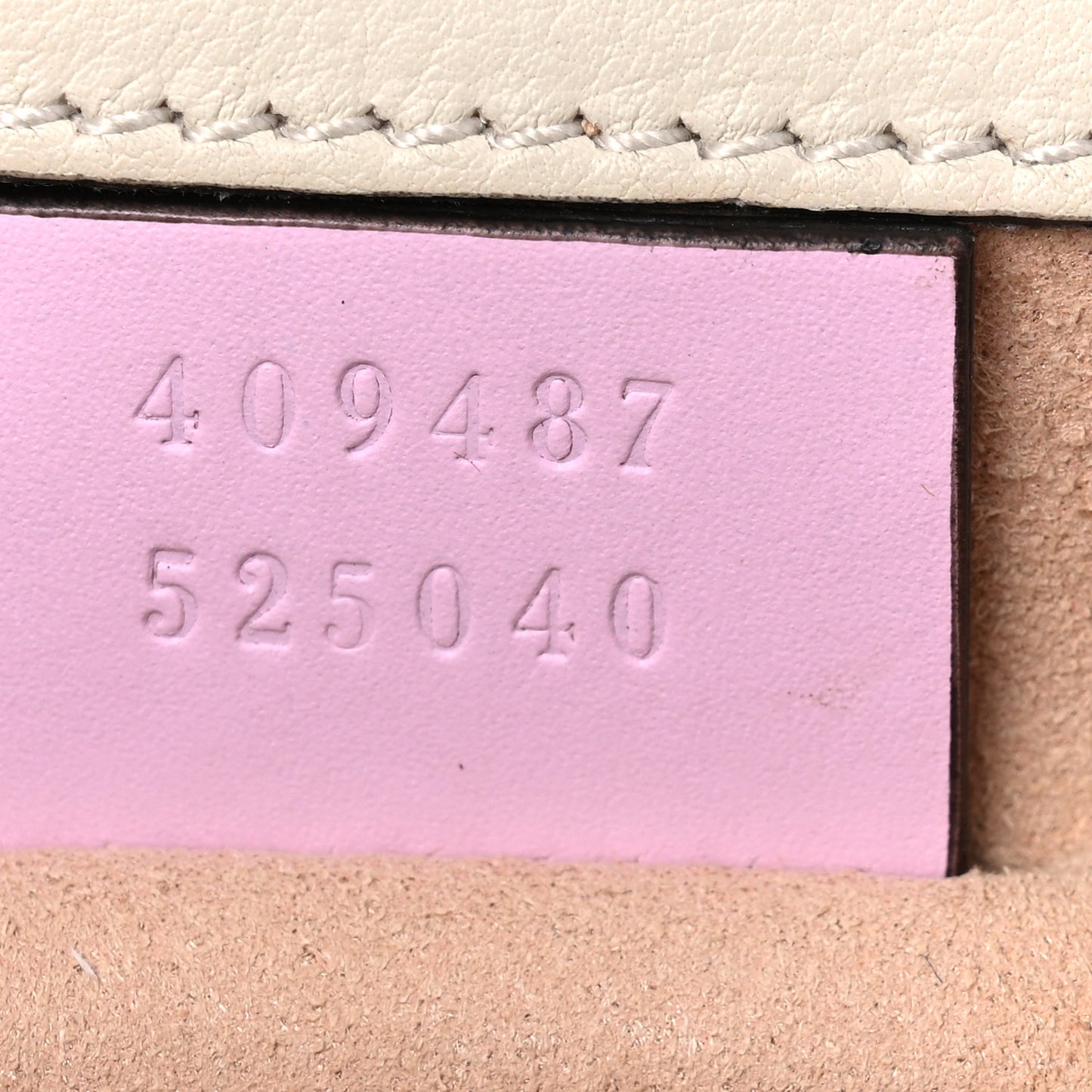 GG Supreme Monogram Les Pommes Small Padlock Shoulder Bag Beige Ebony Multicolor Pink