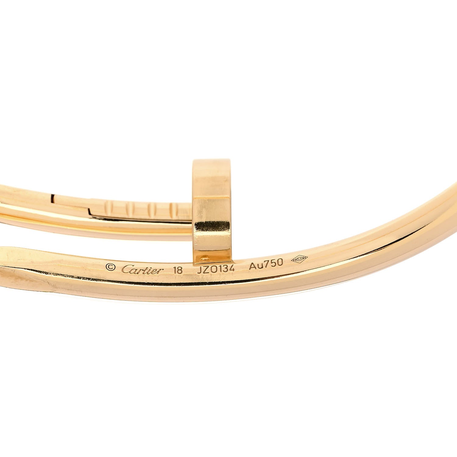 Cartier 18K Yellow Gold Juste Un Clou Bracelet 18 3 of 4