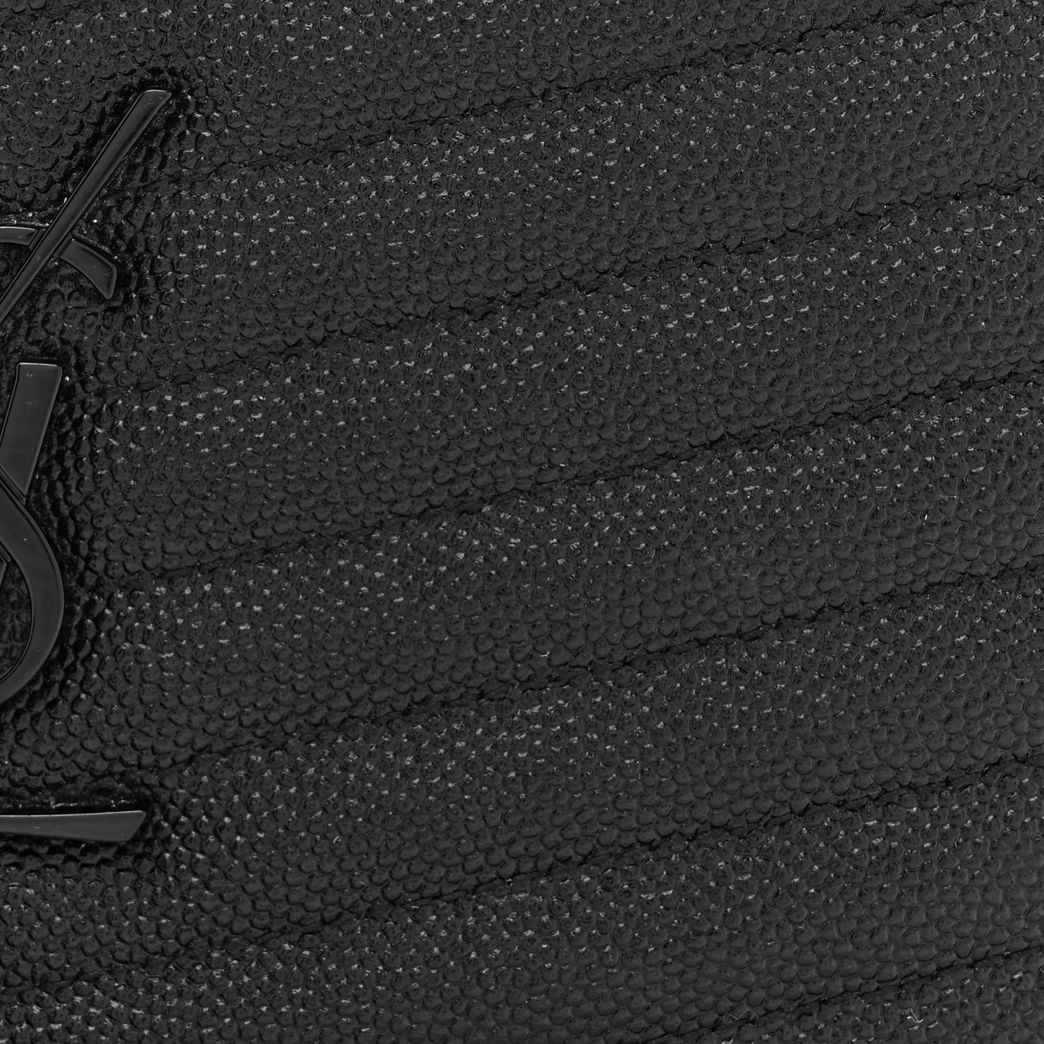 Saint Laurent Grain De Poudre Matelasse Monochrome Monogram Mini Lou Camera Bag Black 8 of 11