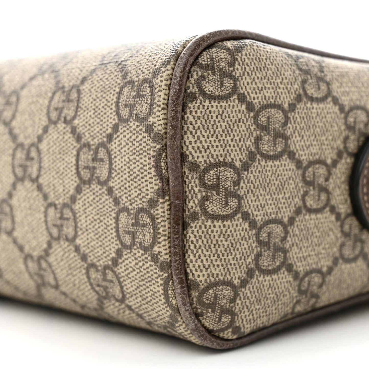 GG Supreme Monogram Web Small Ophidia Shoulder Bag Brown