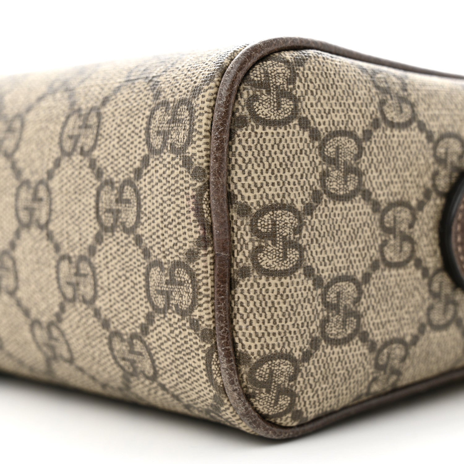 Gucci GG Supreme Monogram Web Small Ophidia Shoulder Bag Brown 10 of 12