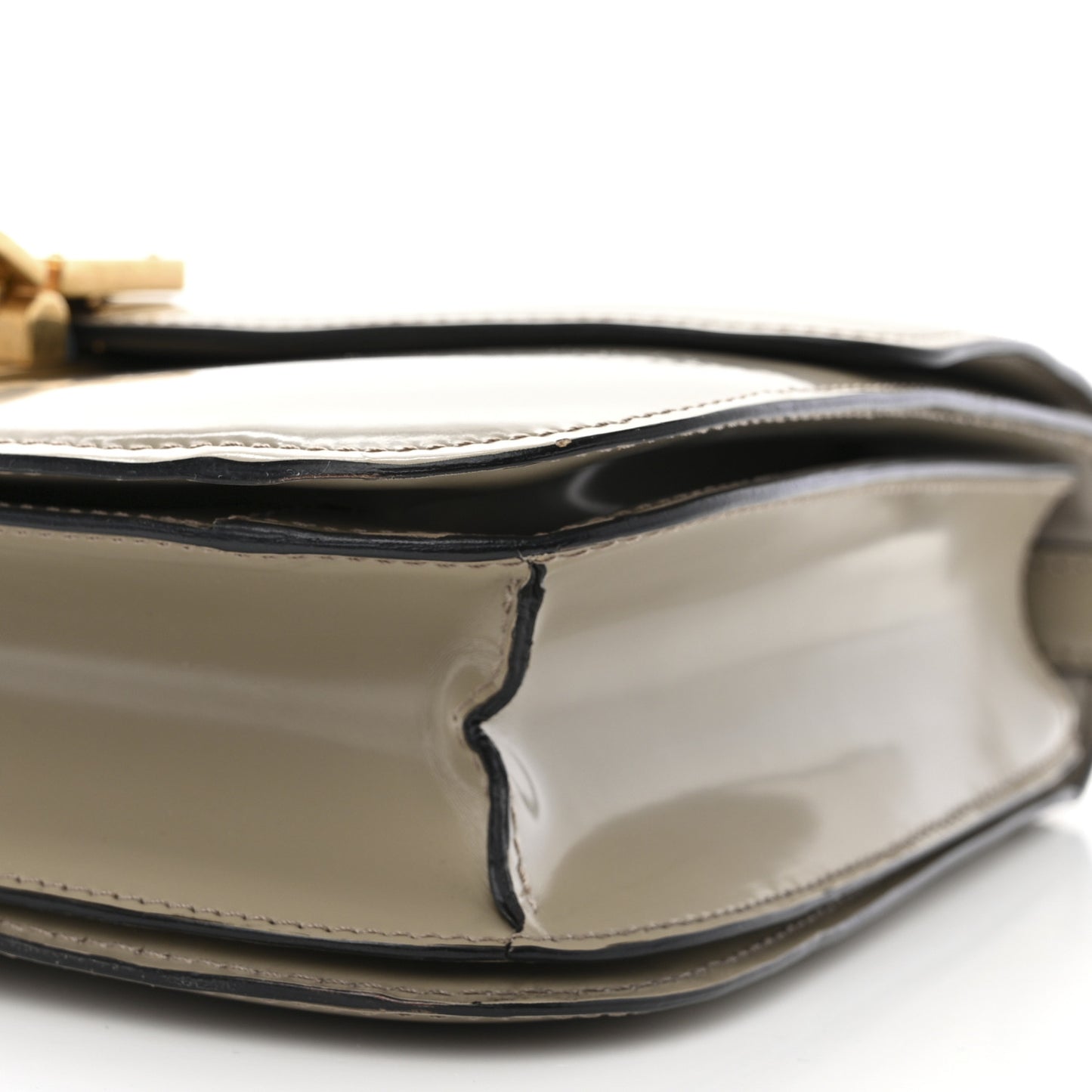 Spazzolato Calfskin Medium Classic Box Flap Bag Taupe