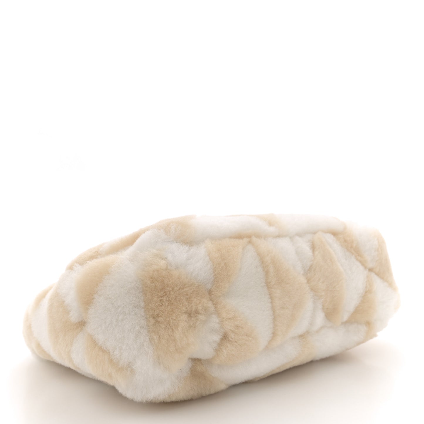 Montone Shearling Nappa Mini Re-Edition Shoulder Bag Ecru Bianco