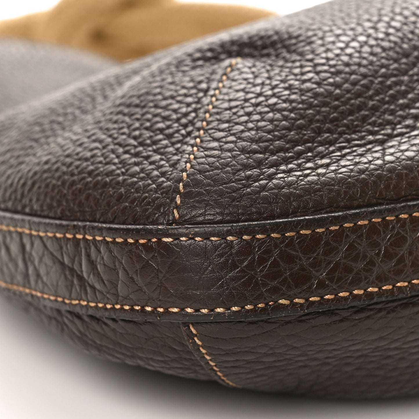 Vitello Daino Rope Knotted Hobo Brown