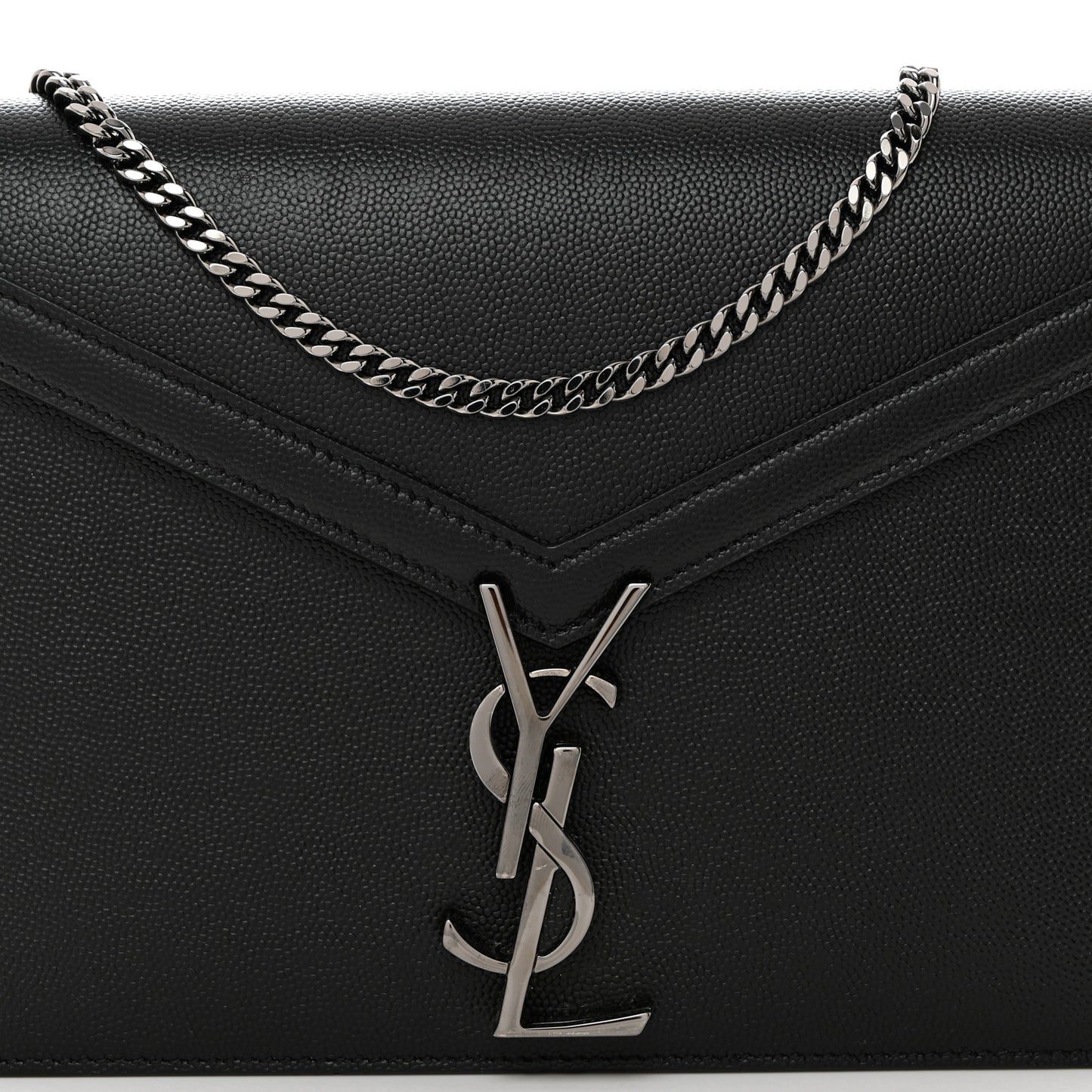Grain De Poudre Monogram Cassandra Clasp Bag Black