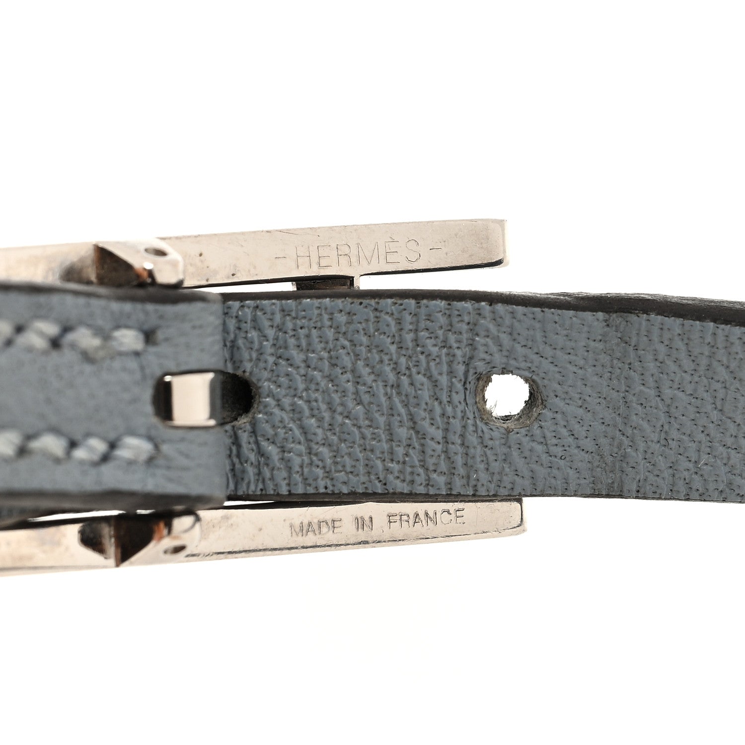 Hermes Epsom Swift Behapi Double Tour Bracelet T3 Bleu Lin Bleu Indigo 4 of 5