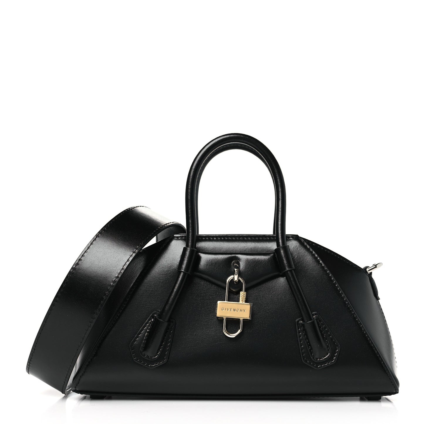 Box Calfskin Mini Antigona Stretch Black