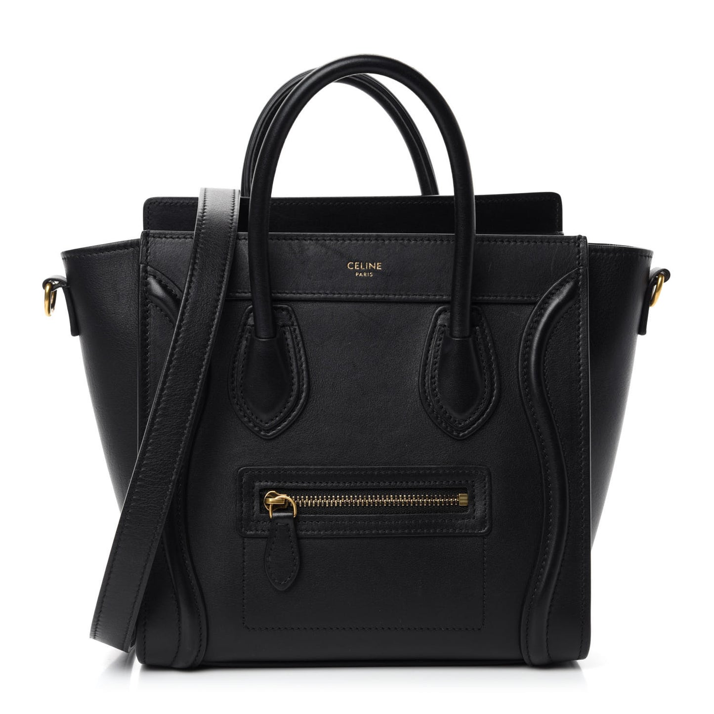 Smooth Calfskin Nano Luggage Black
