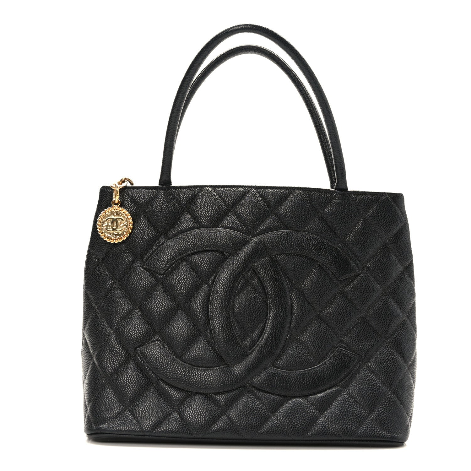 Chanel Caviar Quilted Medallion Tote Black 1 of 9