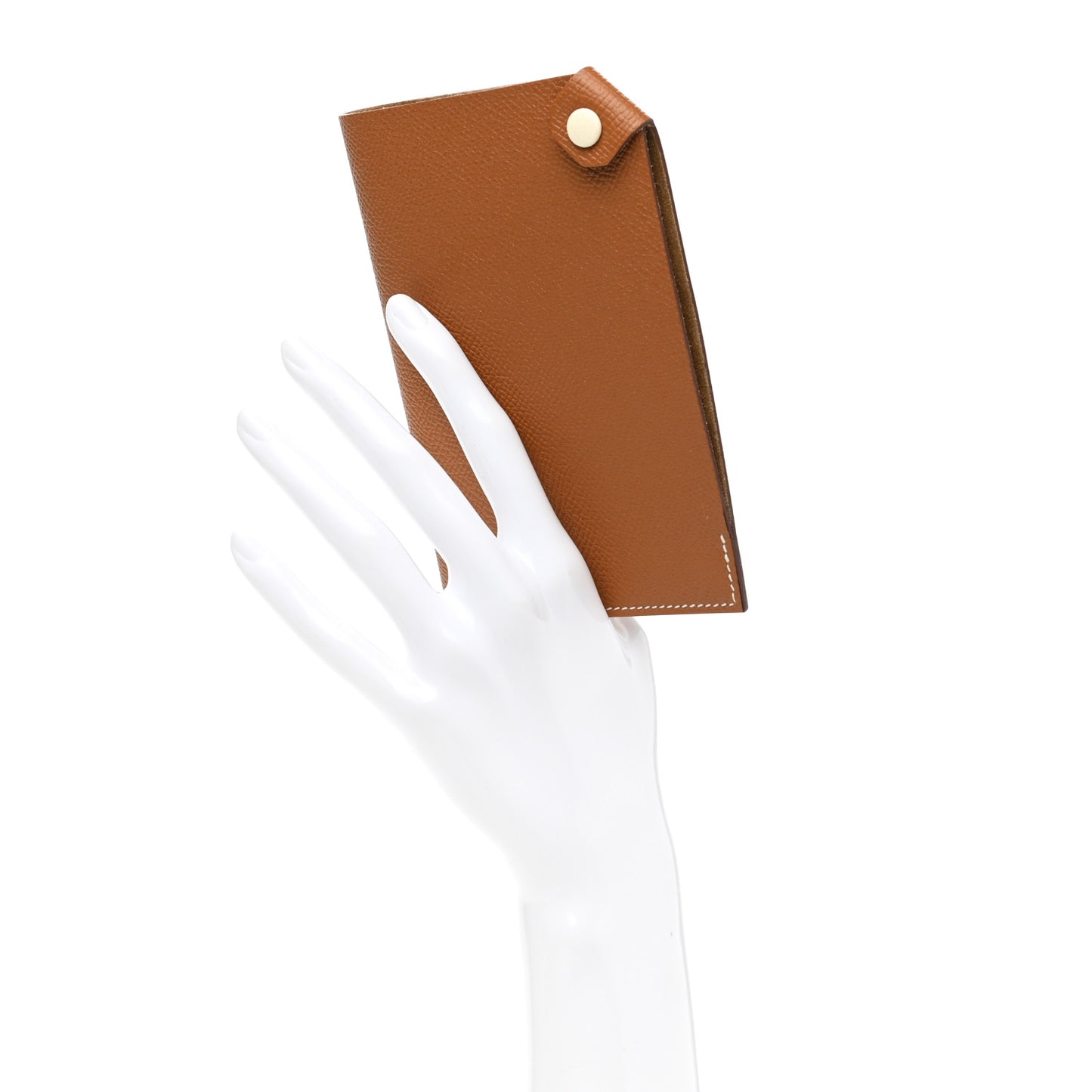 Epsom Tarmac Dot PM Passport Holder Gold Nata
