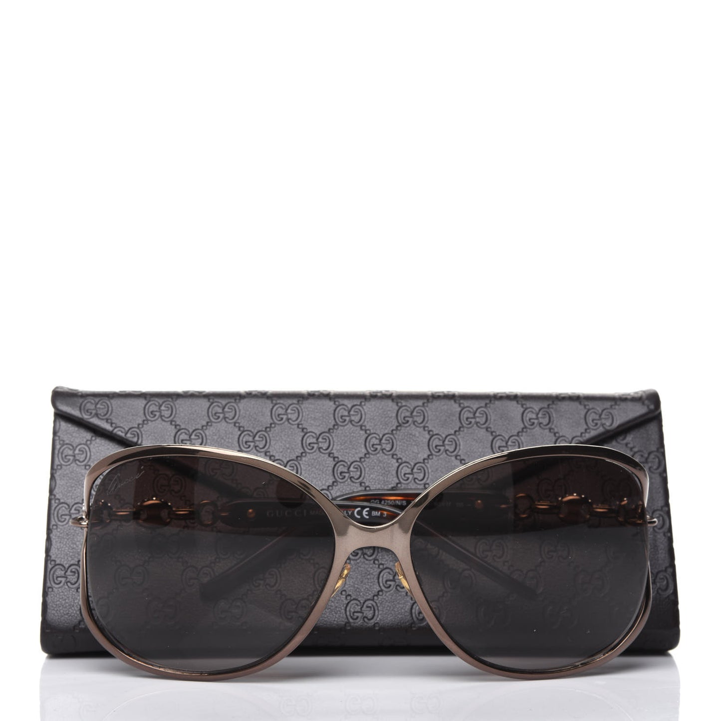 Metal Crystal Marina Chain GG4250 Sunglasses Tortoise