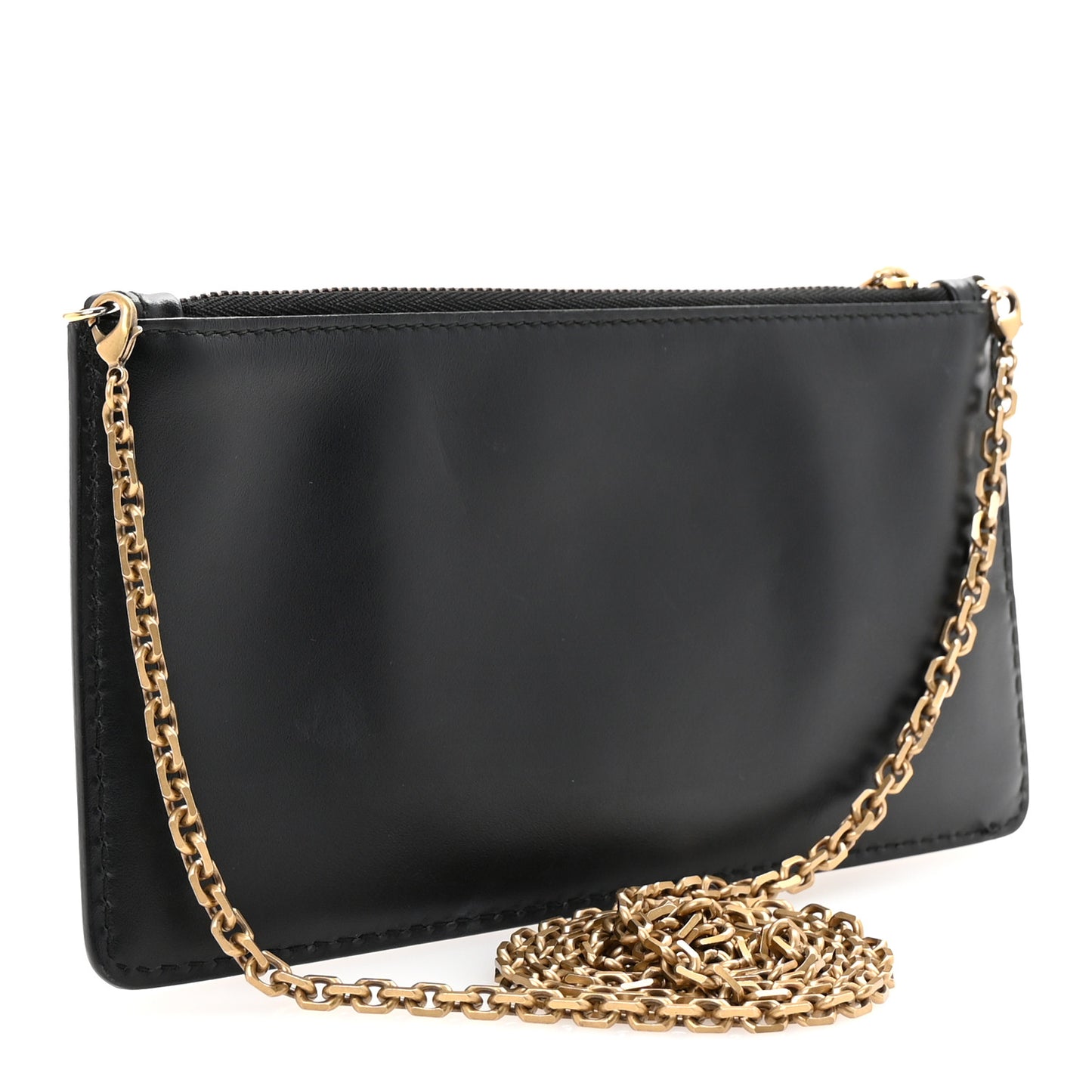 Calfskin J'adior Croisiere Chain Pouch Black