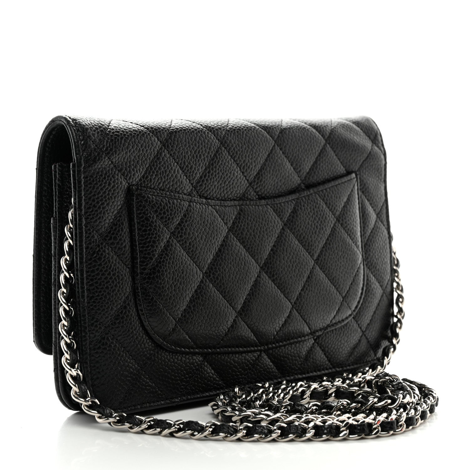 Chanel Caviar Quilted Wallet on Chain WOC Black 3 of 13