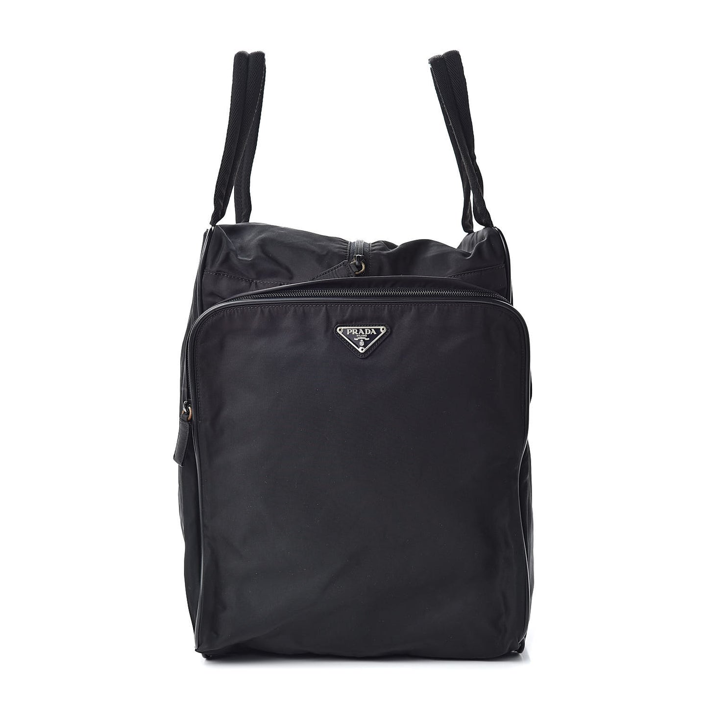 Tessuto Nylon Top Handle Bag Black
