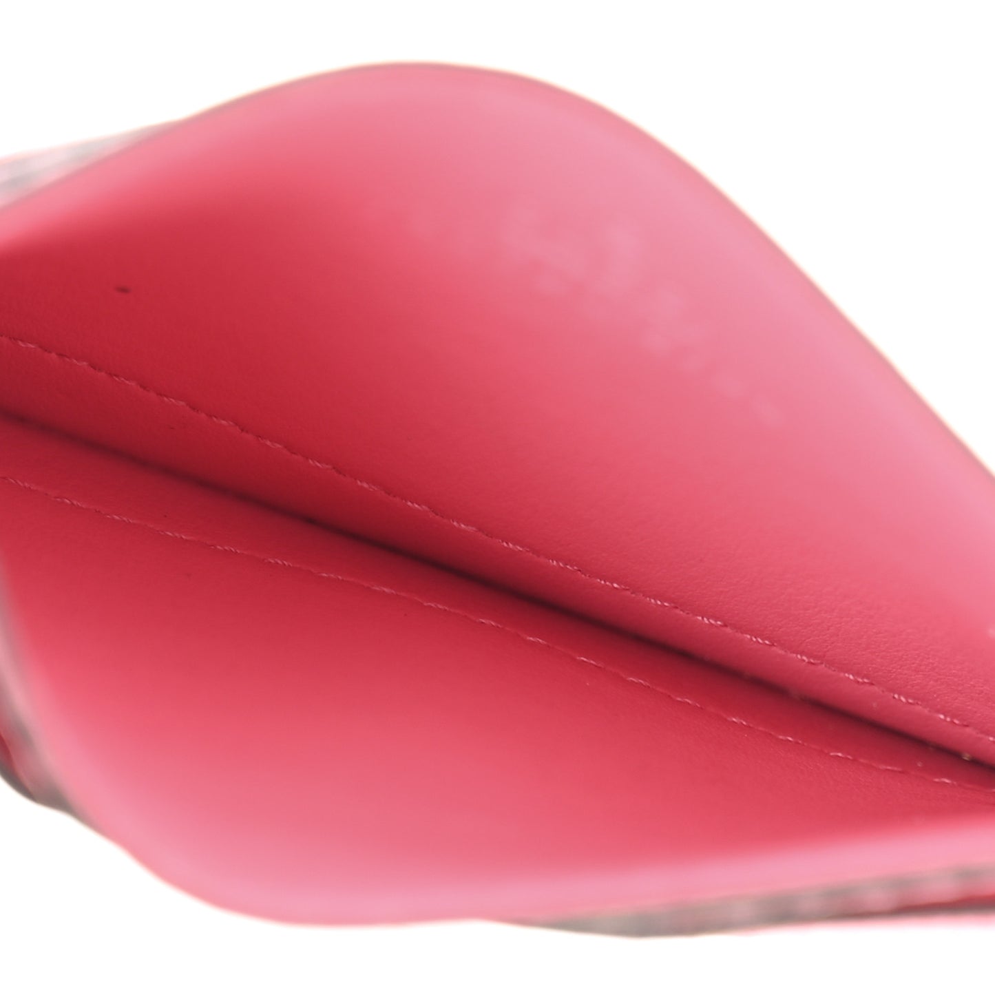 Calfskin GG Matelasse Card Holder Pink