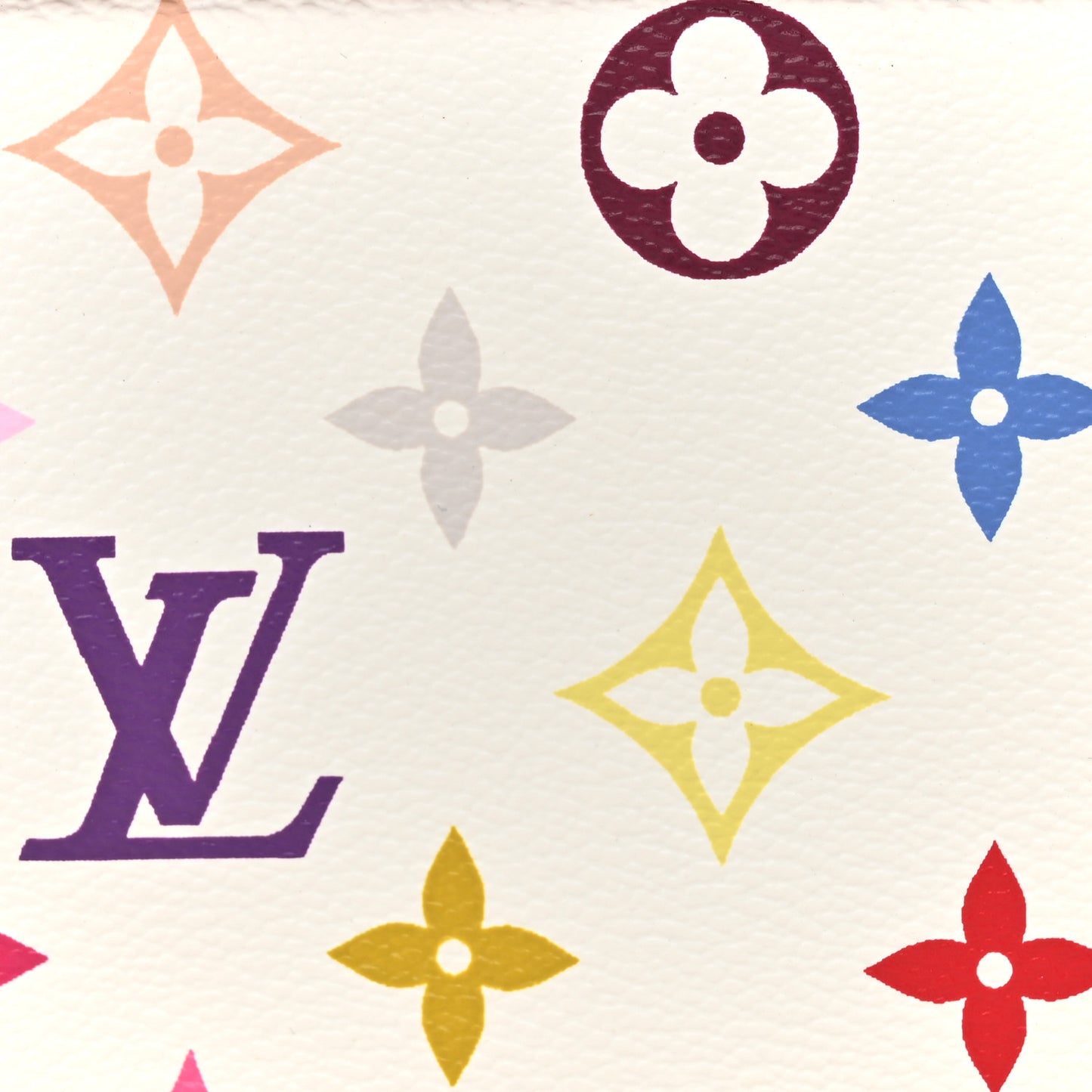 Monogram Multicolor Pochette Accessories White