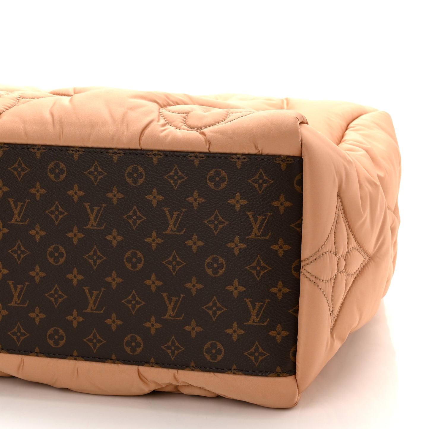 Econyl Monogram Pillow Giant Onthego GM Beige