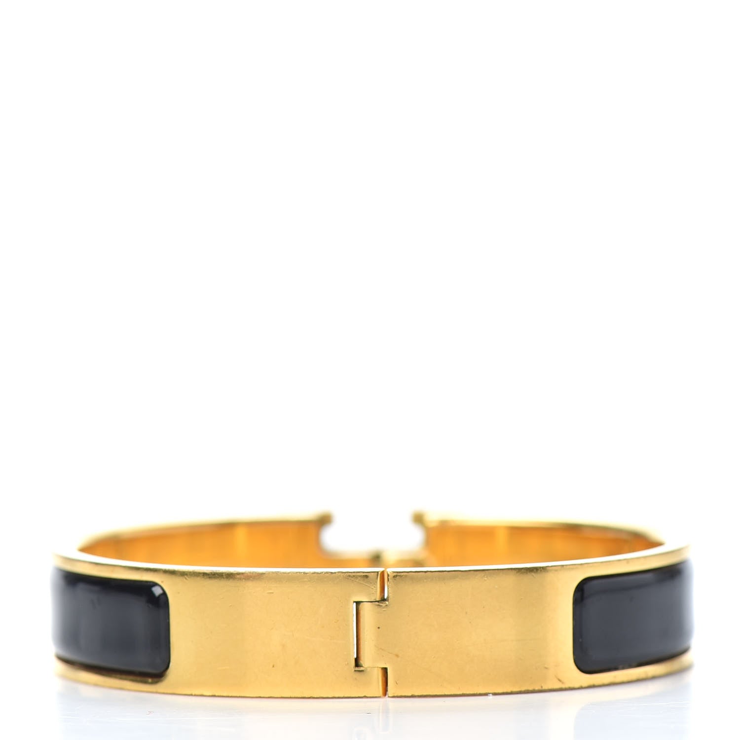 Hermes Enamel Narrow Clic Clac H Bracelet PM Black 3 of 4