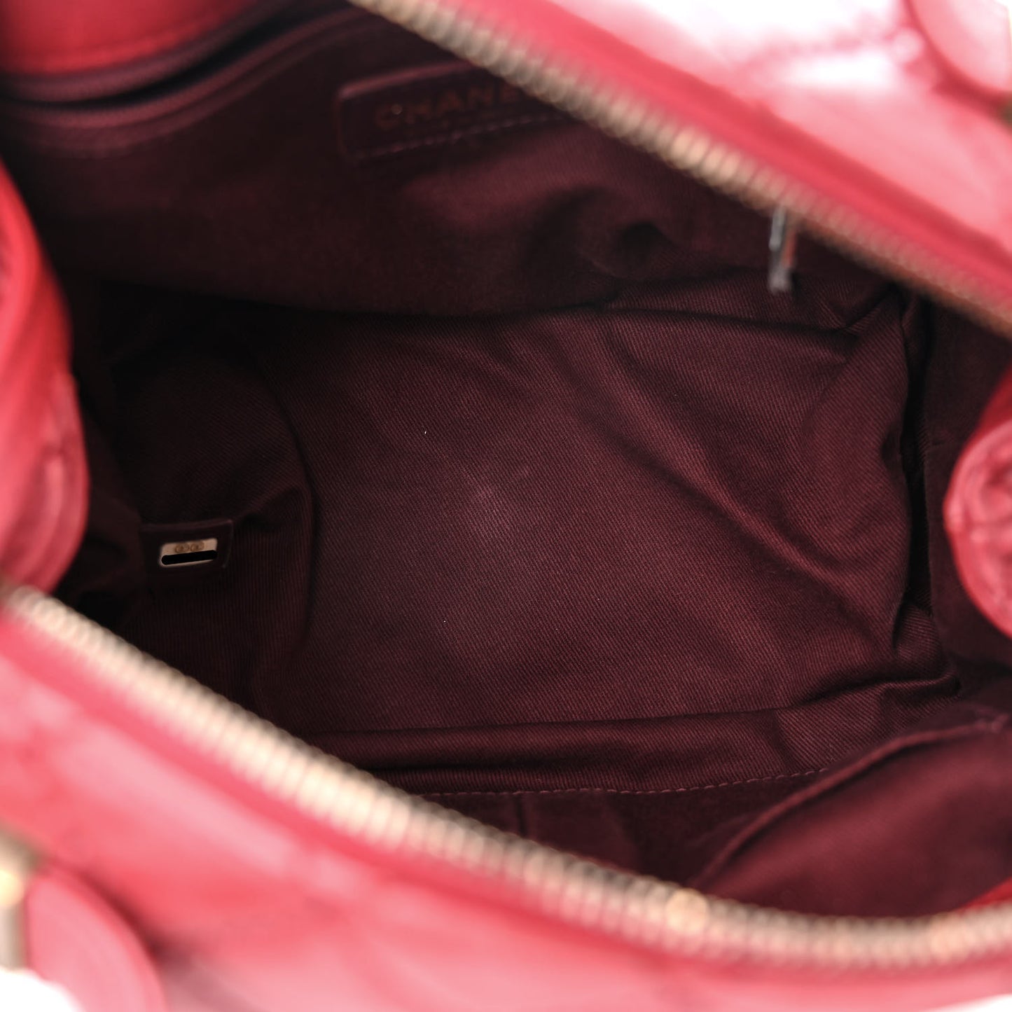 Calfskin Stitched Bowling Bag Red