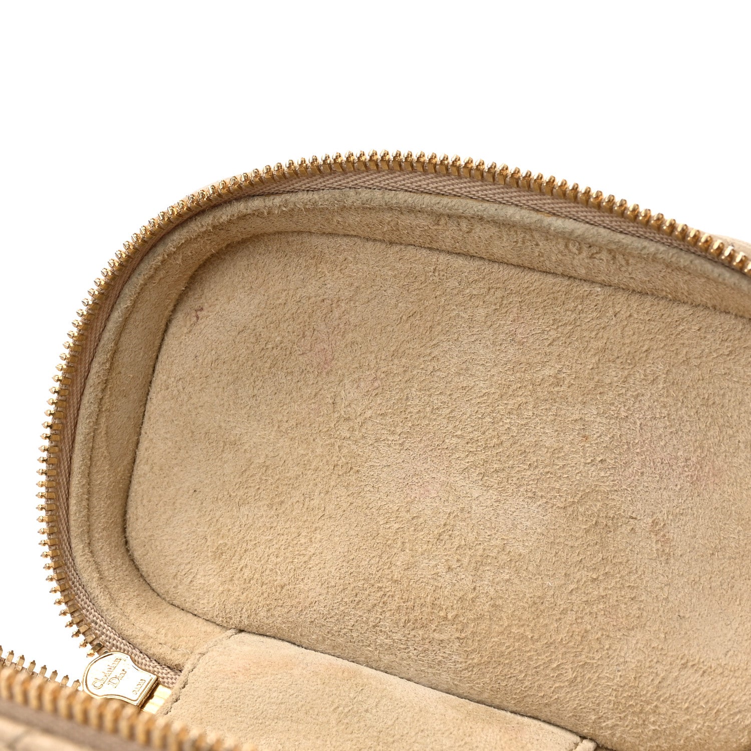 Christian Dior Lambskin Cannage Micro Lady Dior Vanity Case Beige 11 of 12