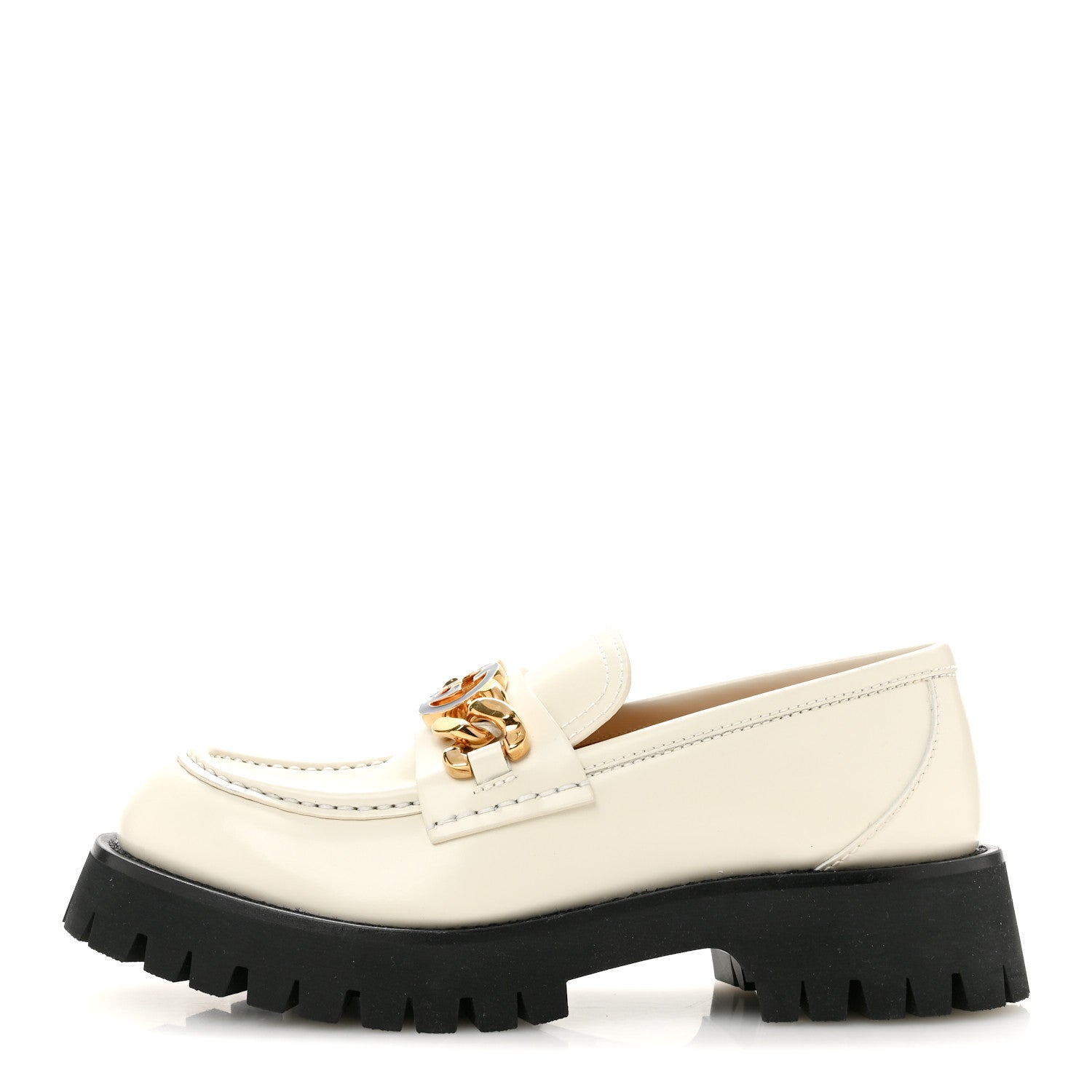 Gucci Cordovan Lux Womens Jeanne Platform Lug Sole 30/45mm Loafers