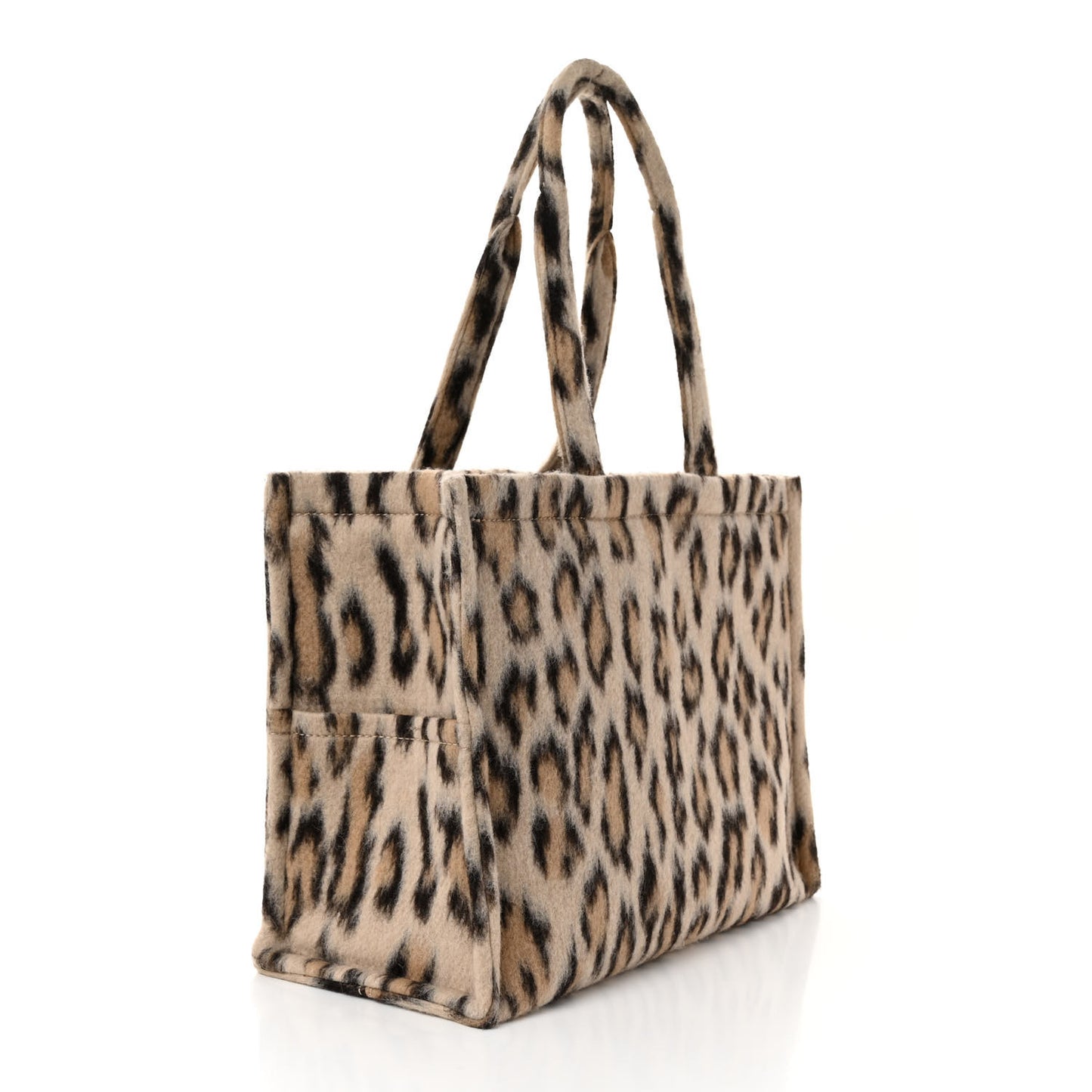 Textile Canvas Triomphe Large Cabas Thais Leopard