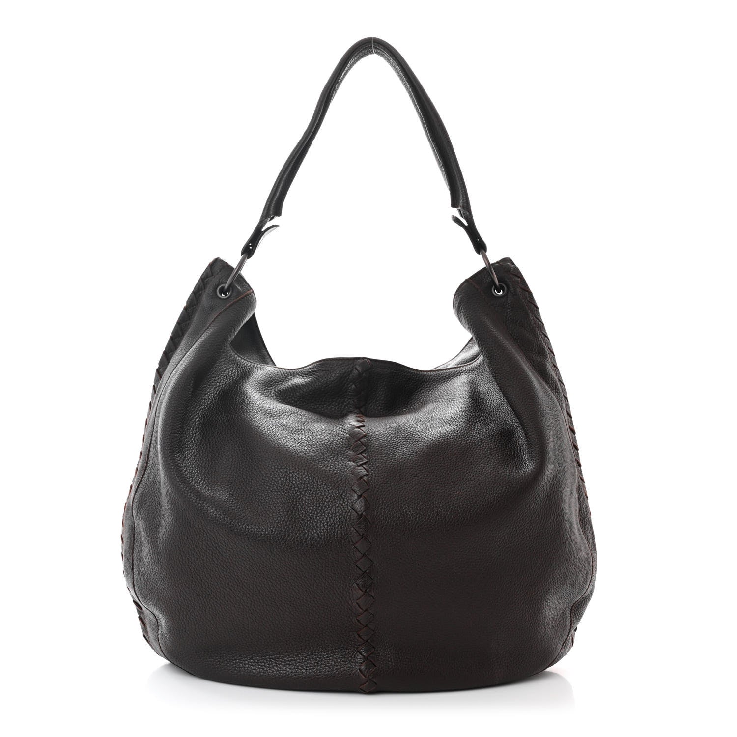 Bottega Veneta Cervo Deerskin Hobo Ebano 1538852 – FASHIONPHILE