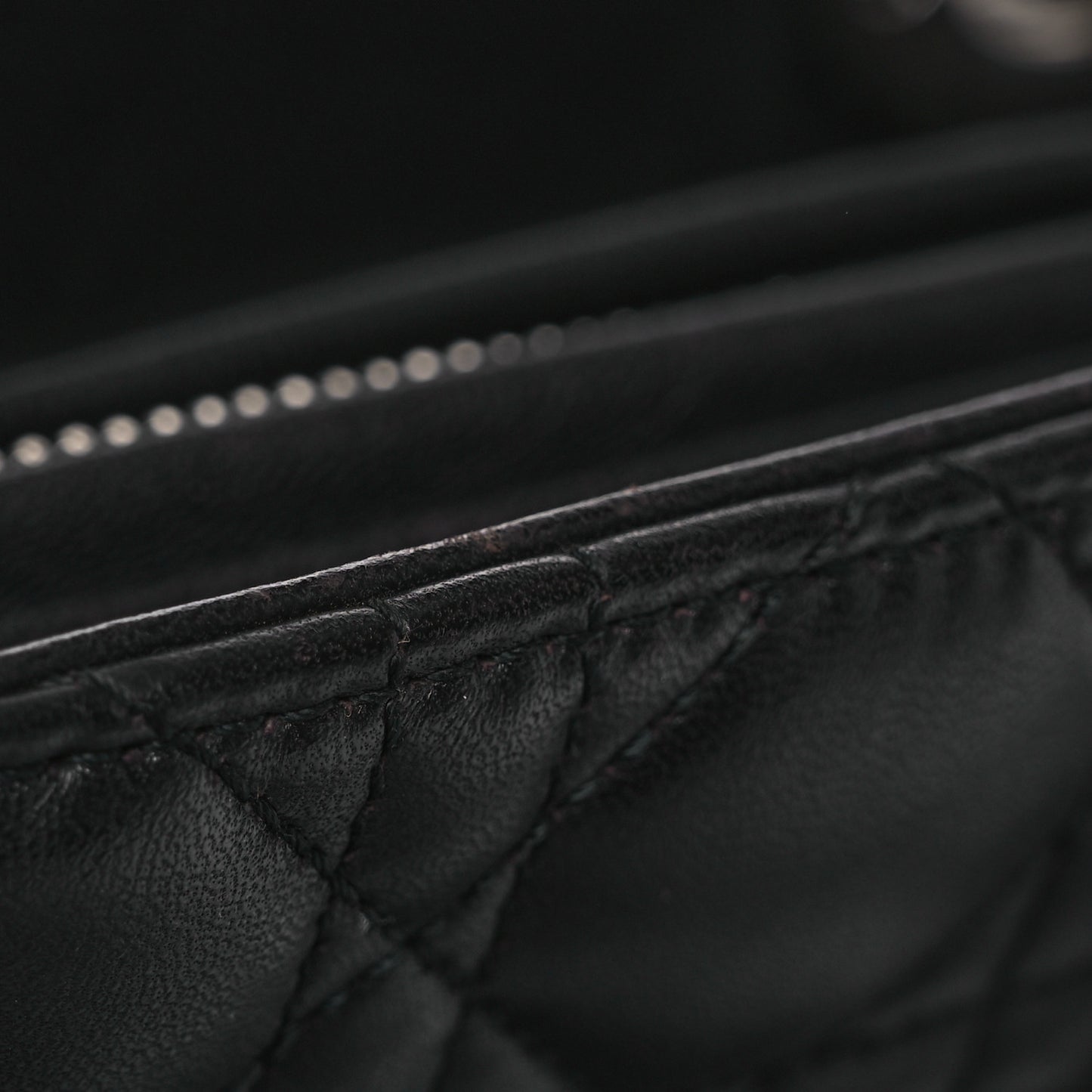 Lambskin Cannage Large Lady Dior Black