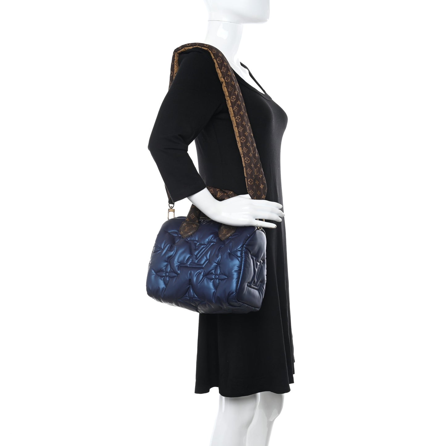 Econyl Mini Monogram Pillow Speedy Bandouliere 25 Navy