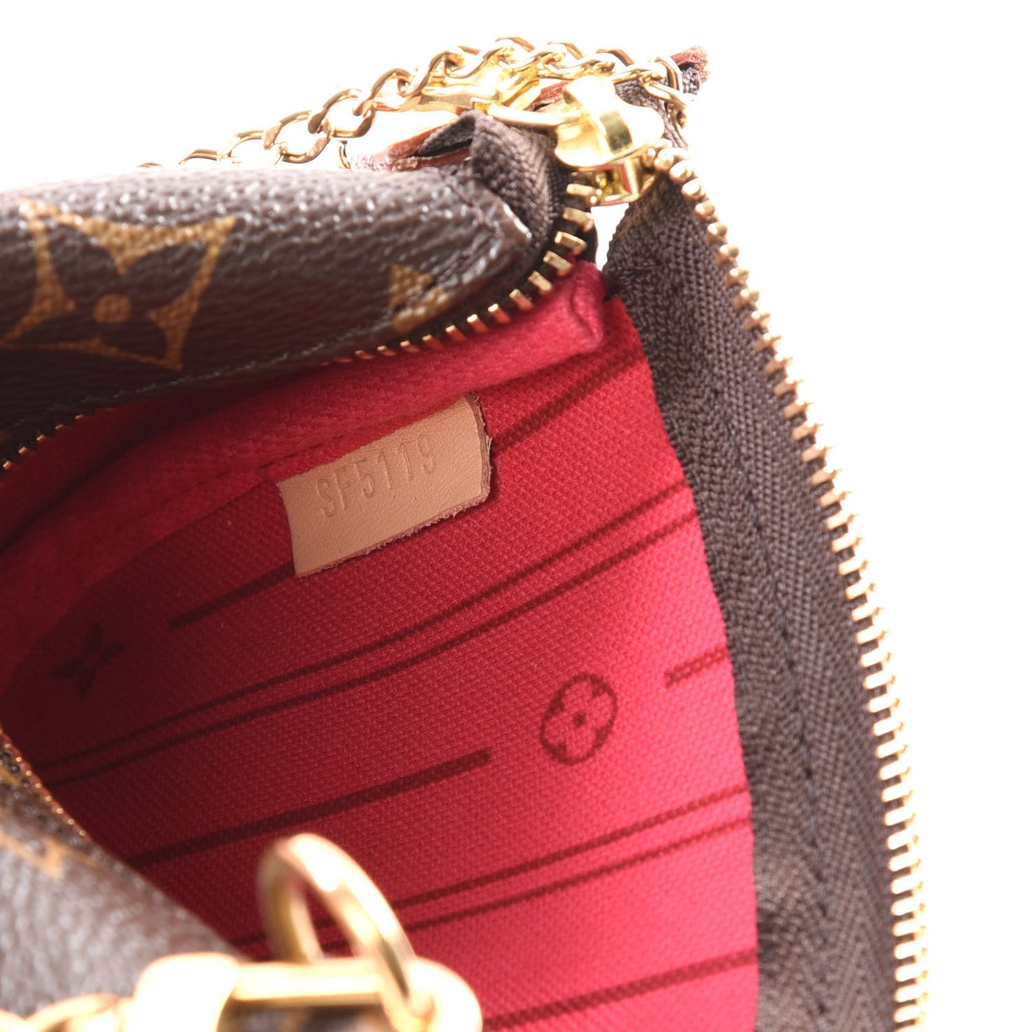 Monogram My LV Heritage Mini Pochette Accessories White Rouge