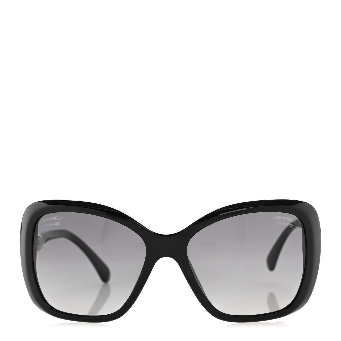 Pearl Polarized Square Sunglasses 5303-H Black