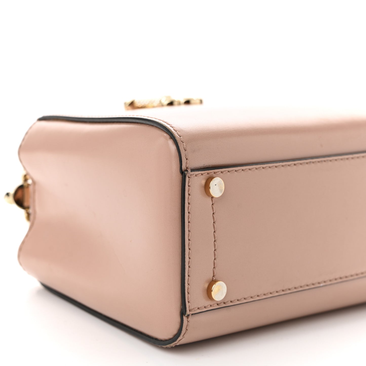 Calfskin Mini Varenne Top Handle Satchel Powder Pink