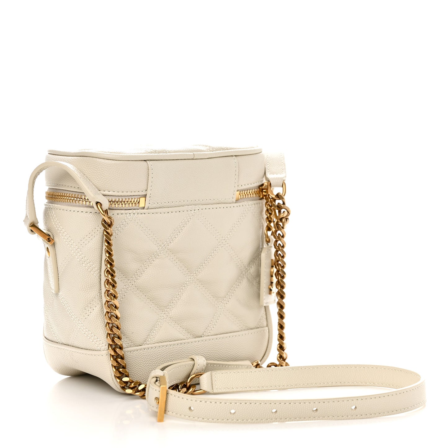 Grain de Poudre Quilted 80's Vanity Bag Crema Soft