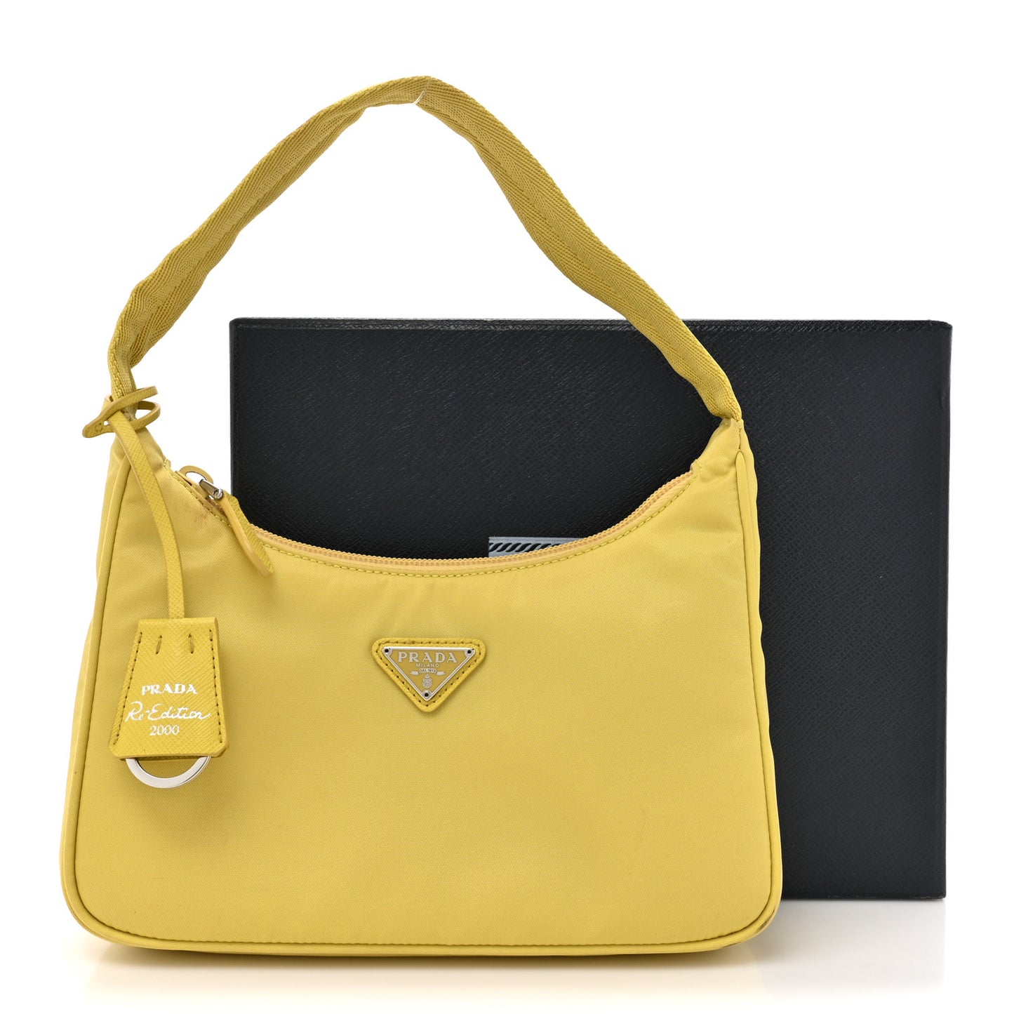 Tessuto Nylon Saffiano Mini Re-Edition 2000 Bag Ananas