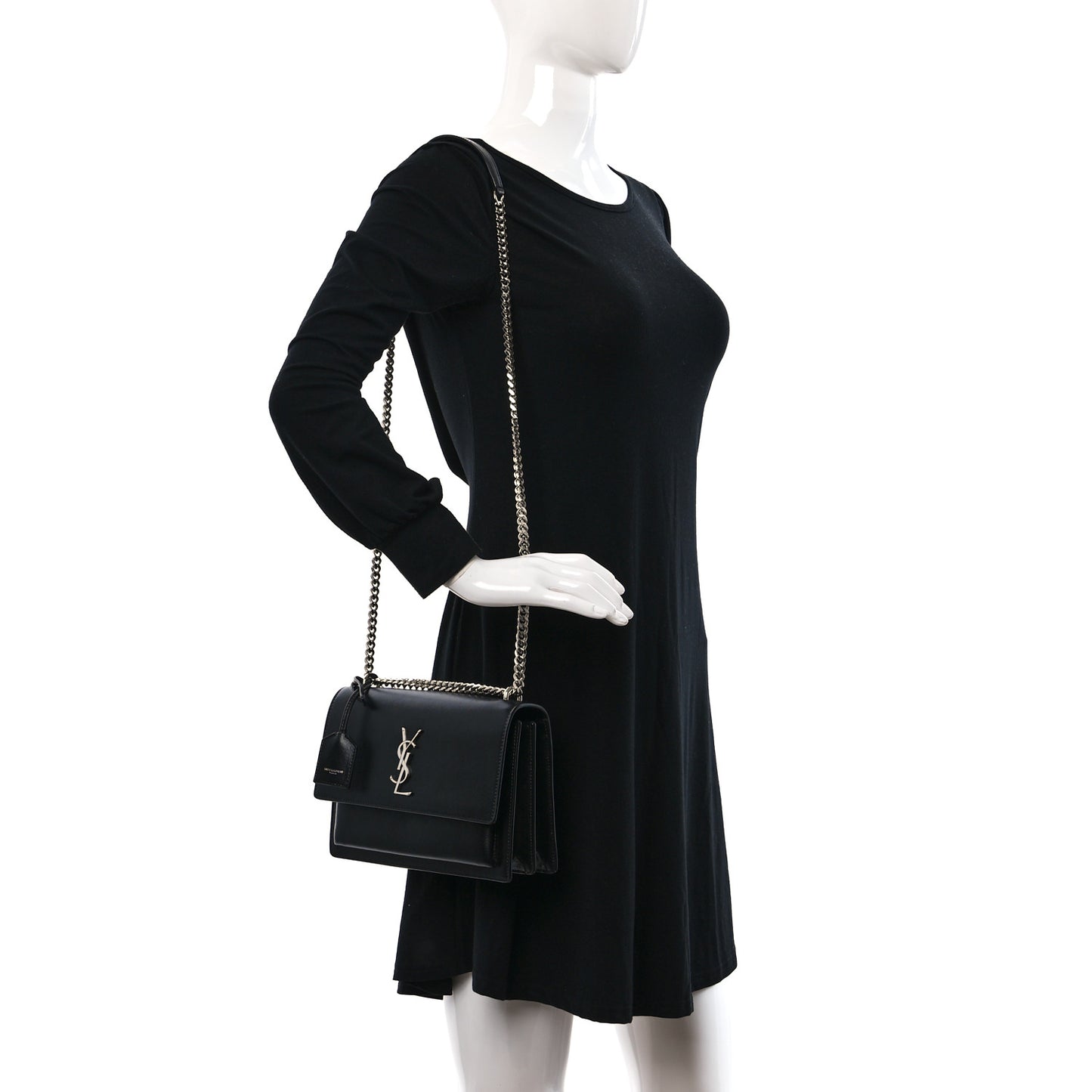 Calfskin Medium Monogram Sunset Black