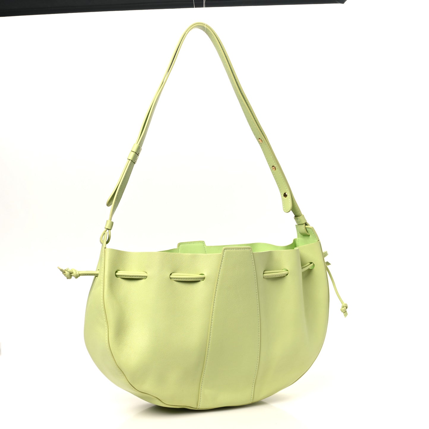 Tumbled Calfskin Lilium Bag Mint