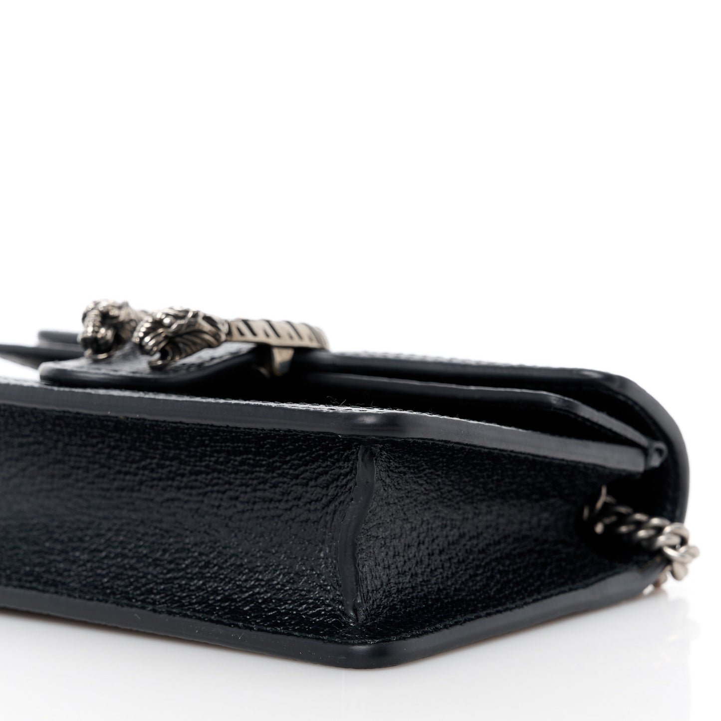 Jacquard Black Denim GG Monogram Super Mini Dionysus Shoulder Bag Black Ivory