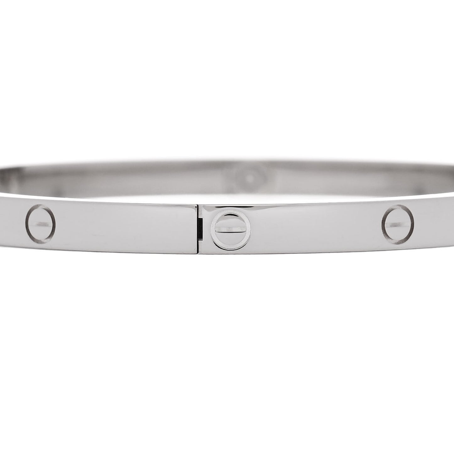 18K White Gold Small LOVE Bracelet 16