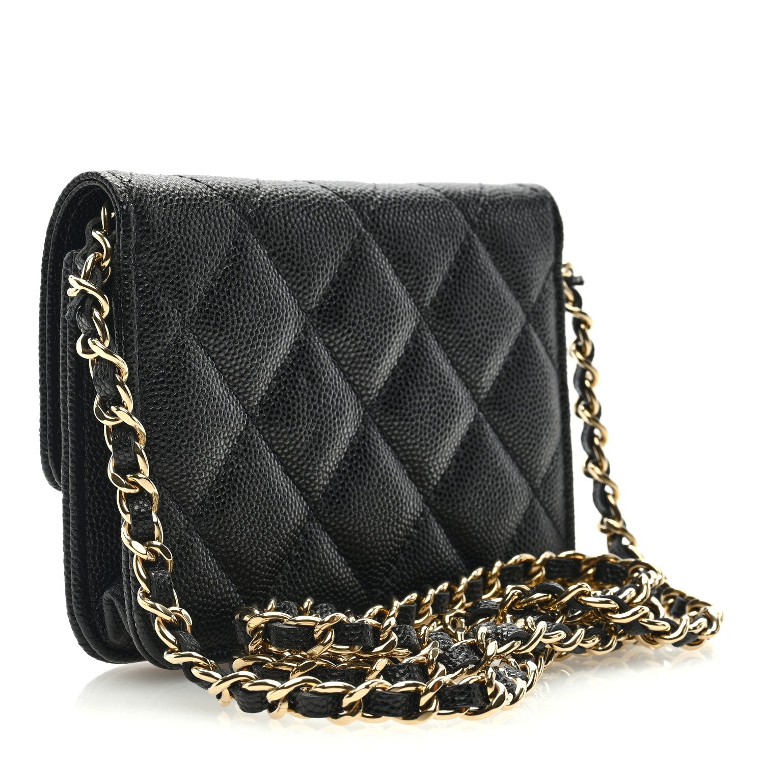 Chanel Caviar Quilted Mini Chain Bag Black 3 of 9