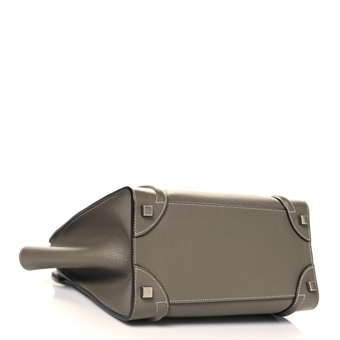 Drummed Calfskin Micro Luggage Souris