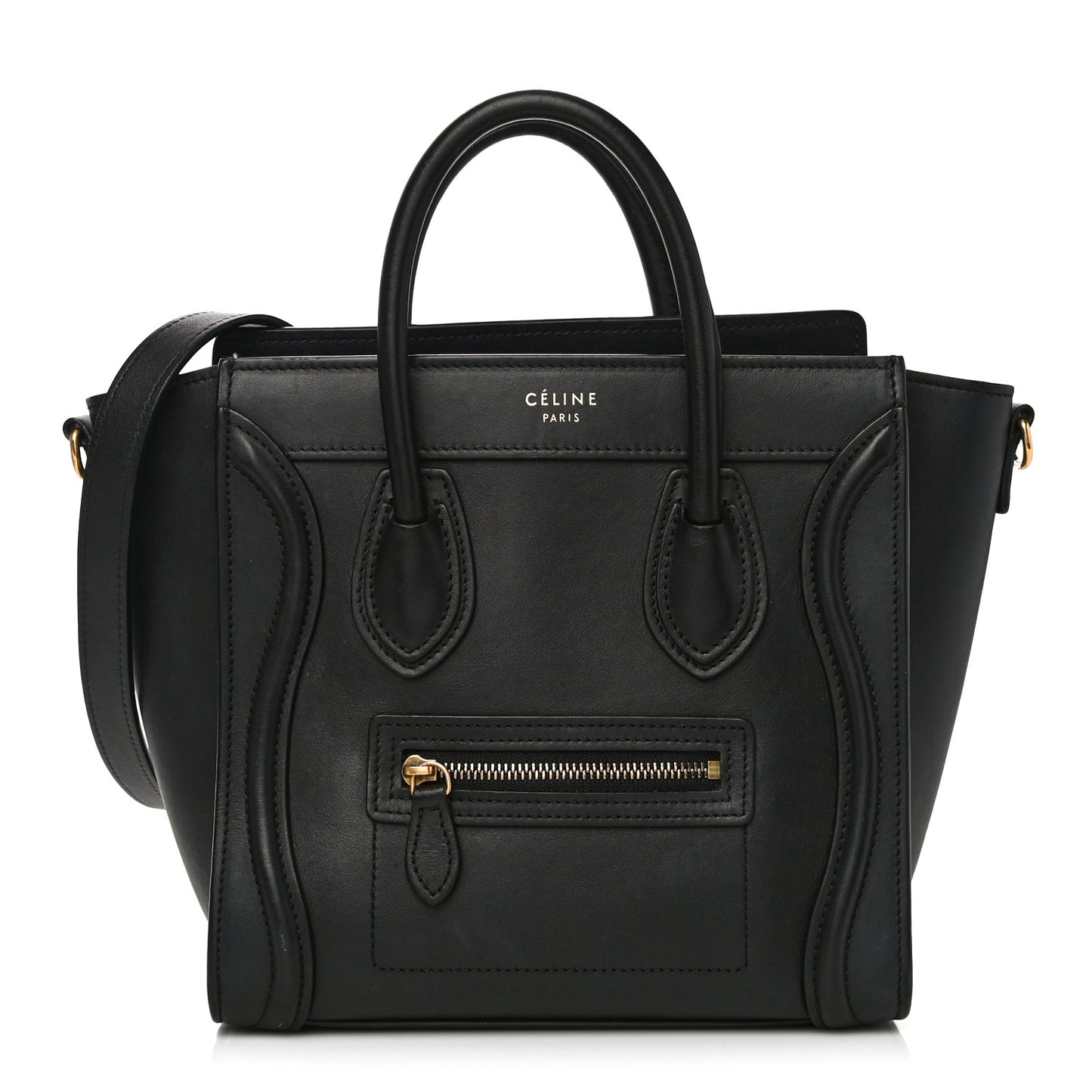 Smooth Calfskin Nano Luggage Black