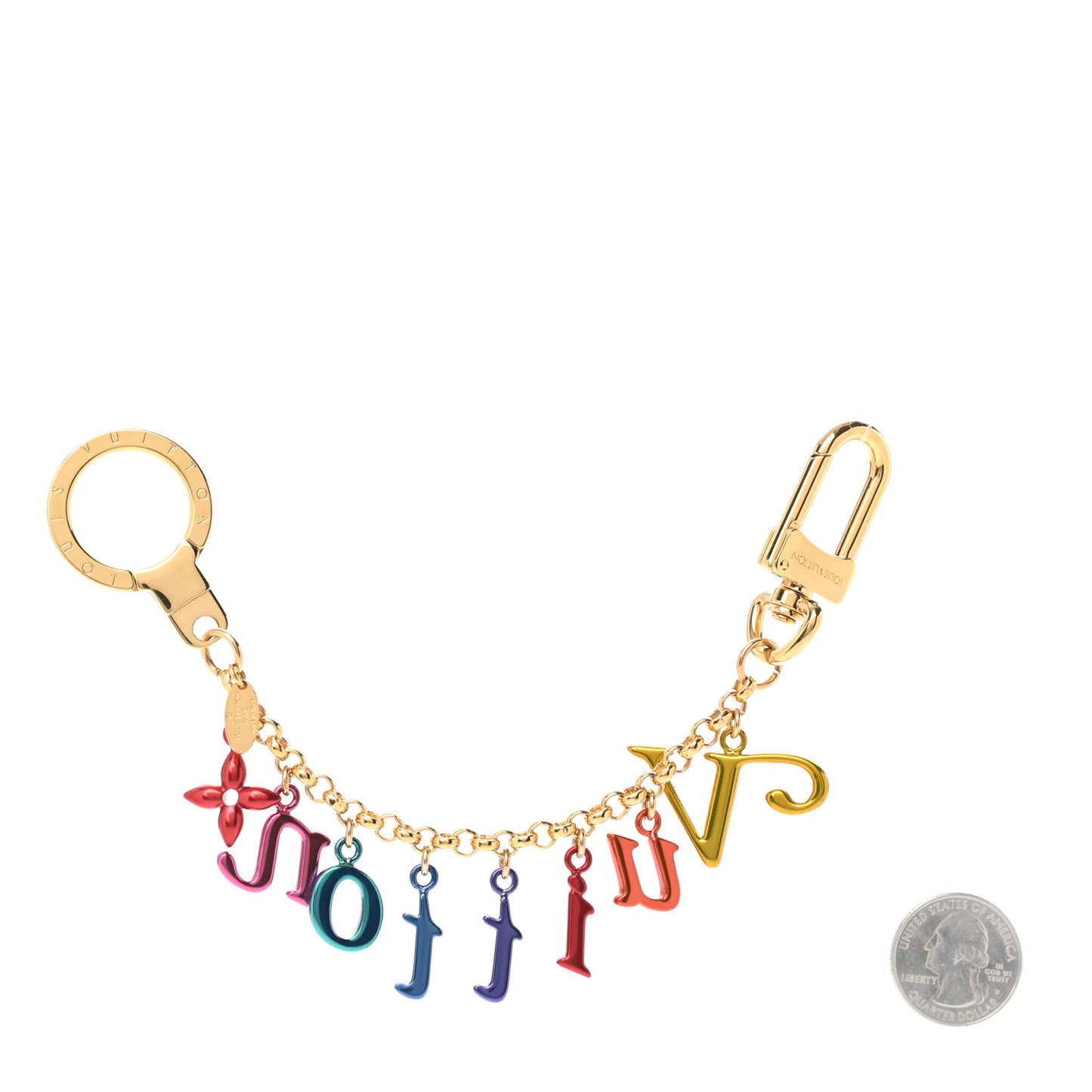 New Wave Key Chain Bag Charm Multicolor