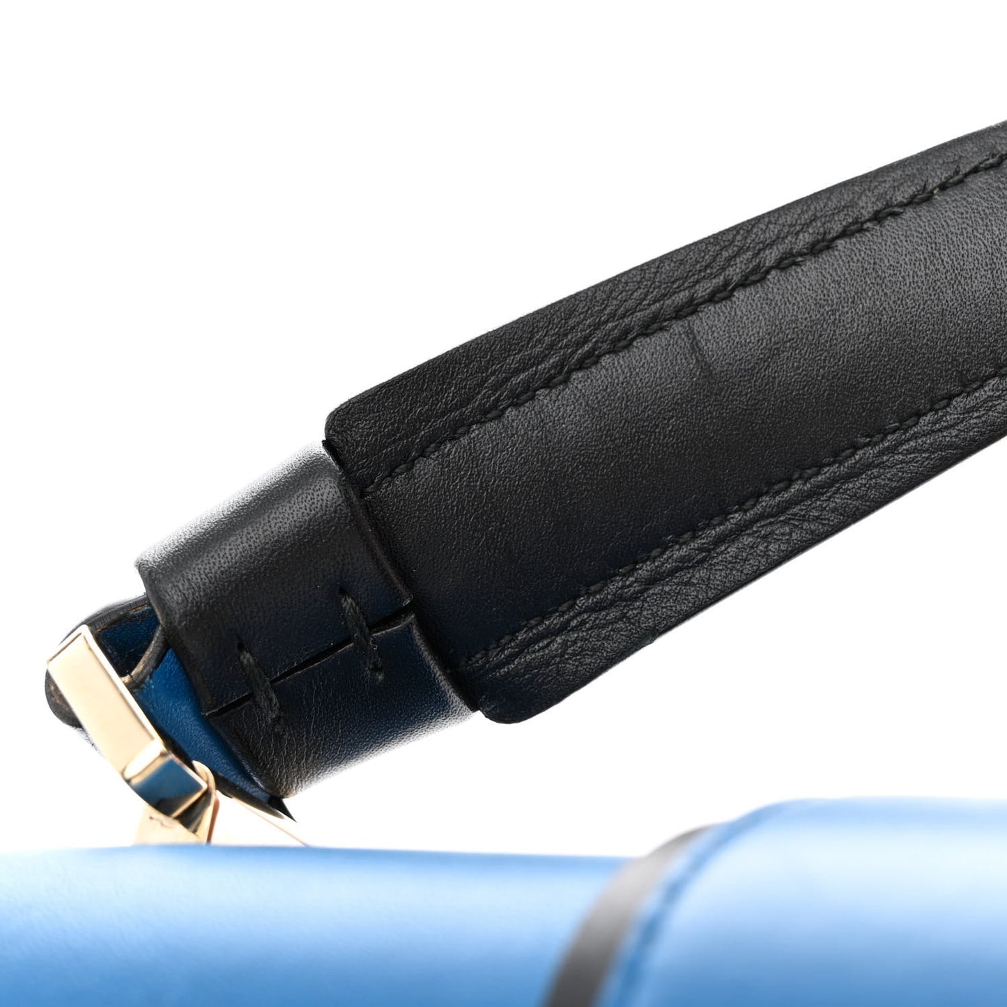 Calfskin Serpenti Viper Top Handle Bag Blue