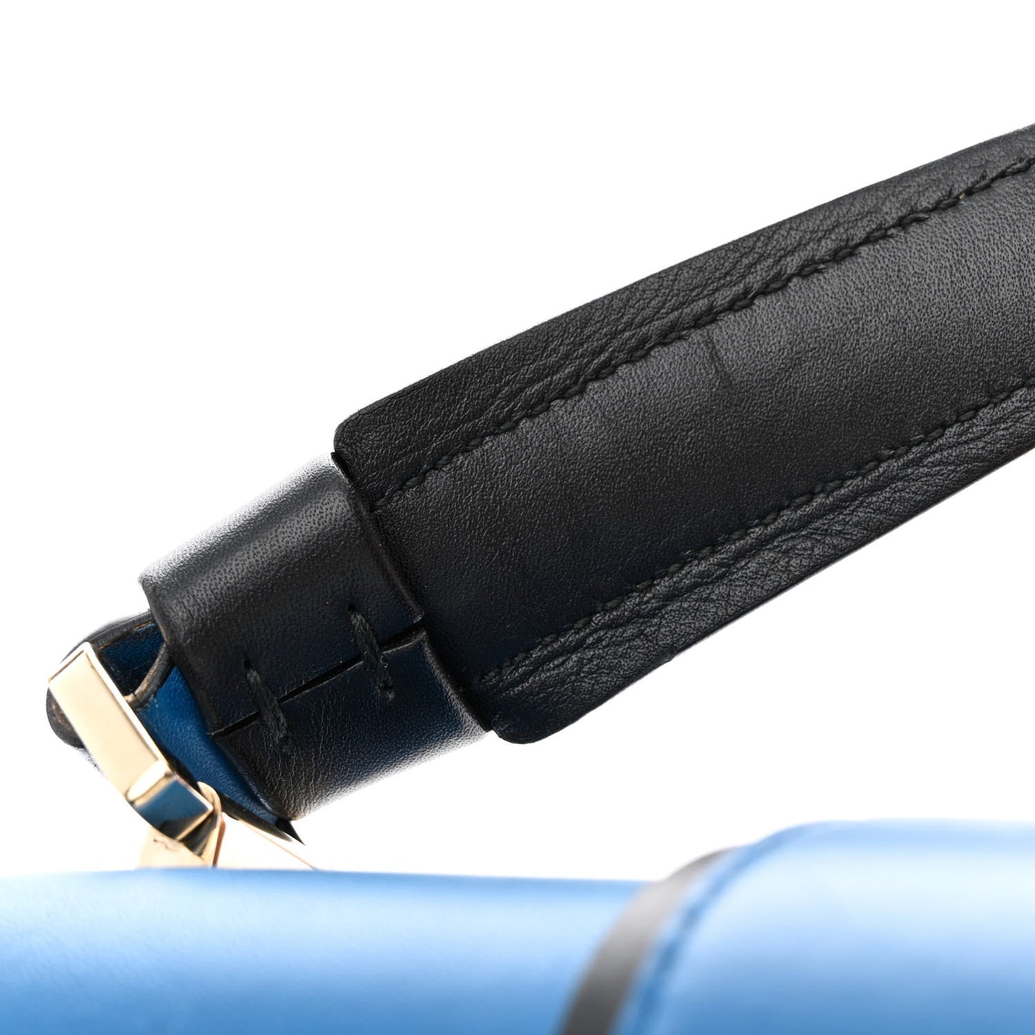 Bulgari Calfskin Serpenti Viper Top Handle Bag Blue 10 of 18